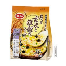 食べる玄米と雑穀のスープ　和風しょうゆ味