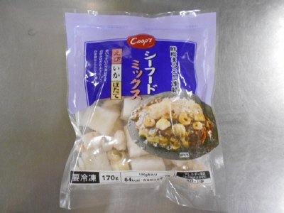 鮮度まるごと凍結シーフードミックス（えび、いか、ほたて）