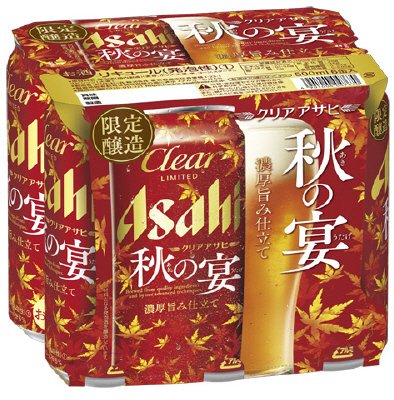 クリアアサヒ　秋の宴　缶５００ｍｌＸ６