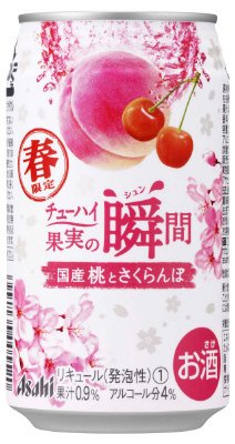 果実の瞬間春限定缶国産桃とさくらんぼ