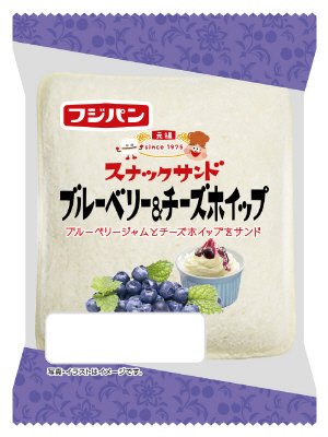 スナックサンド　ブルーベリー＆チーズホイップ
