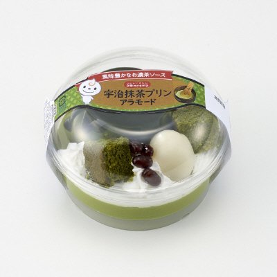 宇治抹茶プリンアラモード
