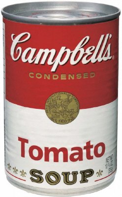 キャンベル　英字ラベル　トマトスープ