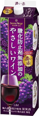 サントネージュ　酸化防止剤無添加のやさしいワイン　濃い赤