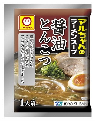 マルちゃんのラーメンスープ　醤油とんこつ　１食