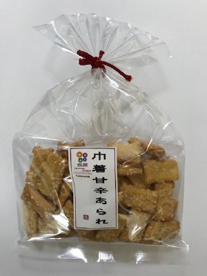 巾着甘辛あられ