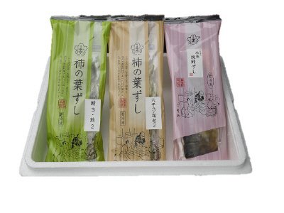 冷凍食品　柿の葉ずし4種と棒ずし詰合せ