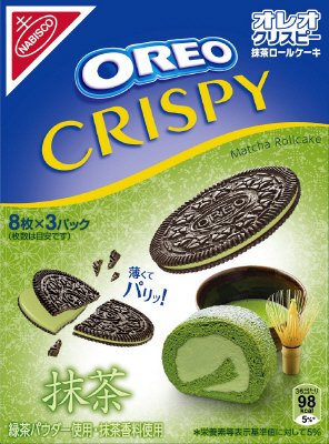 オレオ　クリスピー　抹茶ロールケーキ