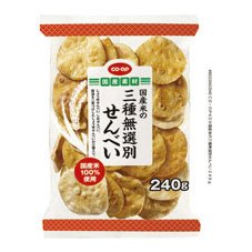 国産米の三種無選別せんべい