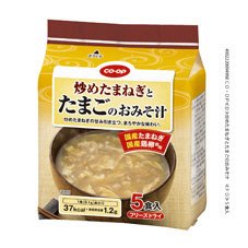 炒めたまねぎとたまごのおみそ汁