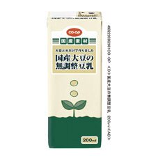 国産大豆の無調整豆乳