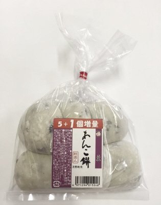 ５個＋１個増量豆あんこ餅（粒あん）