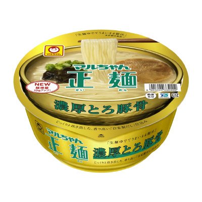 マルちゃん正麺　カップ　濃厚とろ豚骨
