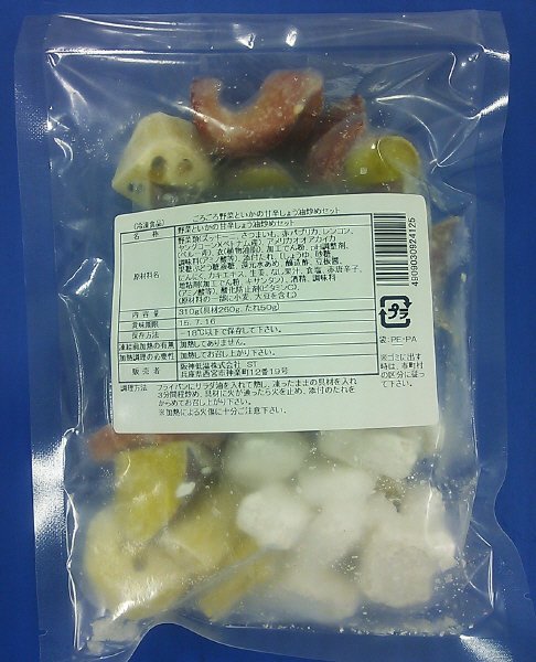 ごろごろ野菜といかの甘辛しょう油炒めセット