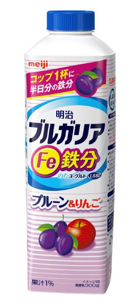 ブルガリアＦｅのむヨーグルトプルーン&りんご