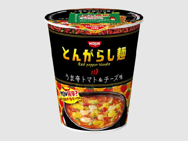 日清のとんがらし麺　うま辛トマト＆チーズ味
