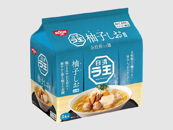 日清ラ王　柚子しお　５食パック