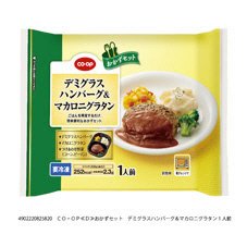 おかずセット　デミグラスハンバーグ＆マカロニグラタン