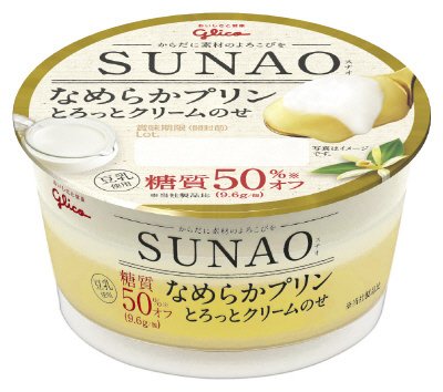 ＳＵＮＡＯ　なめらかプリン　とろっとクリームのせ