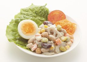 サラダがあったら！4種の豆と根菜の和風サラダ