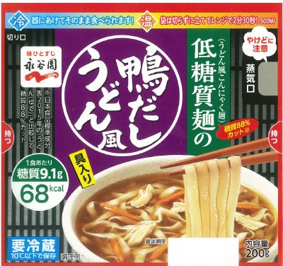 低糖質麺の鴨だしうどん風(H30年8月～)