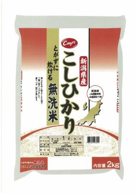 新潟県産こしひかり　とがずに炊ける無洗米