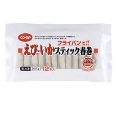 フライパンで！！えび・いかスティック春巻