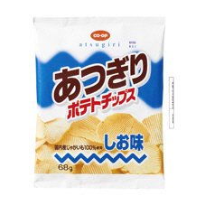 あつぎりポテトチップス　しお味