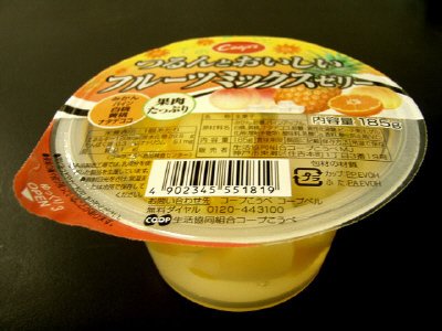 つるんとおいしいフルーツミックスゼリー