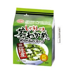三陸産しゃきしゃき茎わかめとめかぶのスープ≪ＦＤ≫