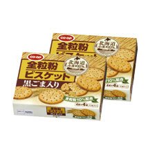 全粒粉ビスケット　黒ごま入り　（北海道小麦１００％）