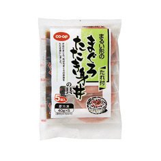 まるい形のまぐろたたき身丼の具（たれ付）