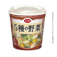 （カップみそ汁）５種の野菜