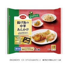 おかずセット　揚げ魚の中華あんかけ