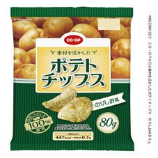 素材を活かしたポテトチップス　のりしお味