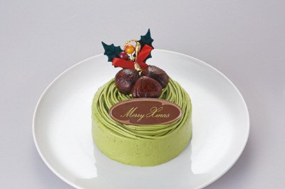 クリスマスケーキ宇治抹茶モンブラン４号