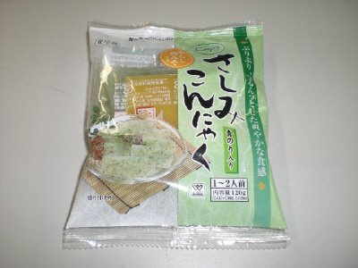 さしみこんにゃく青のり入りからし酢みそ付き