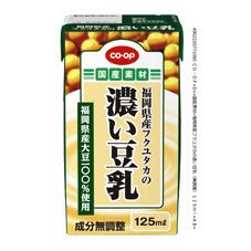 福岡県産フクユタカの濃い豆乳（無調整）