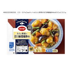 たらと野菜の甘口麻婆風炒め