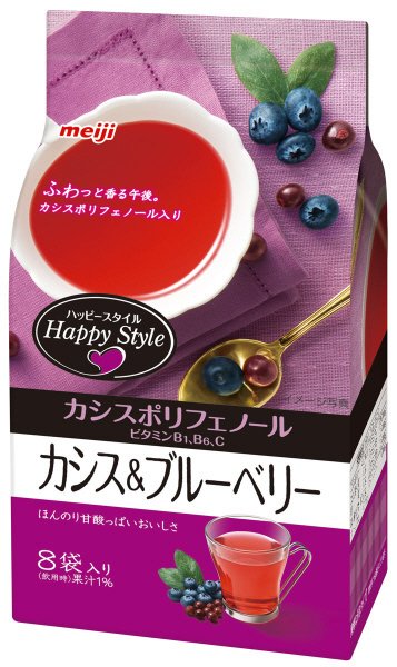 ハッピースタイル　カシス＆ブルーベリー　８袋入り