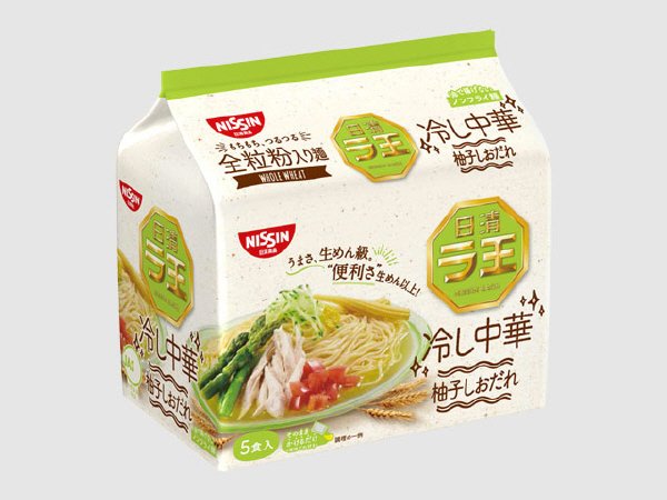 日清ラ王　冷し中華　柚子しおだれ　５食パック