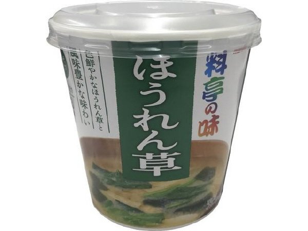 カップ　料亭の味　ほうれん草