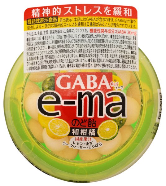 機能性表示食品ｅ－ｍａのど飴容器　ＧＡＢＡ　和柑橘