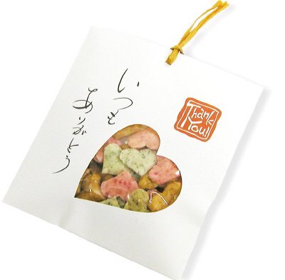 感謝のしおり　ハートおかき
