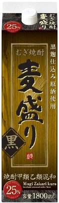 むぎ焼酎　麦盛り黒２５％