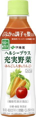 ヘルシープラス　充実野菜　あらごし人参＆りんご