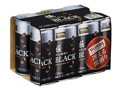 ワンダ　極　ブラック冴える深煎り　缶１８５ｇ６本×５