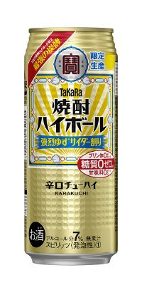 TaKaRa「焼酎ハイボール」＜強烈ゆずサイダー割り＞５００ＭＬ