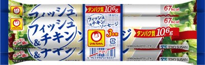 フィッシュ＆チキンソーセージ　３本束