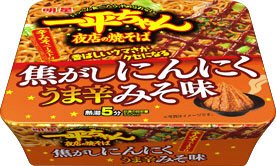 一平ちゃん夜店の焼そば　焦がしにんにくうま辛みそ味